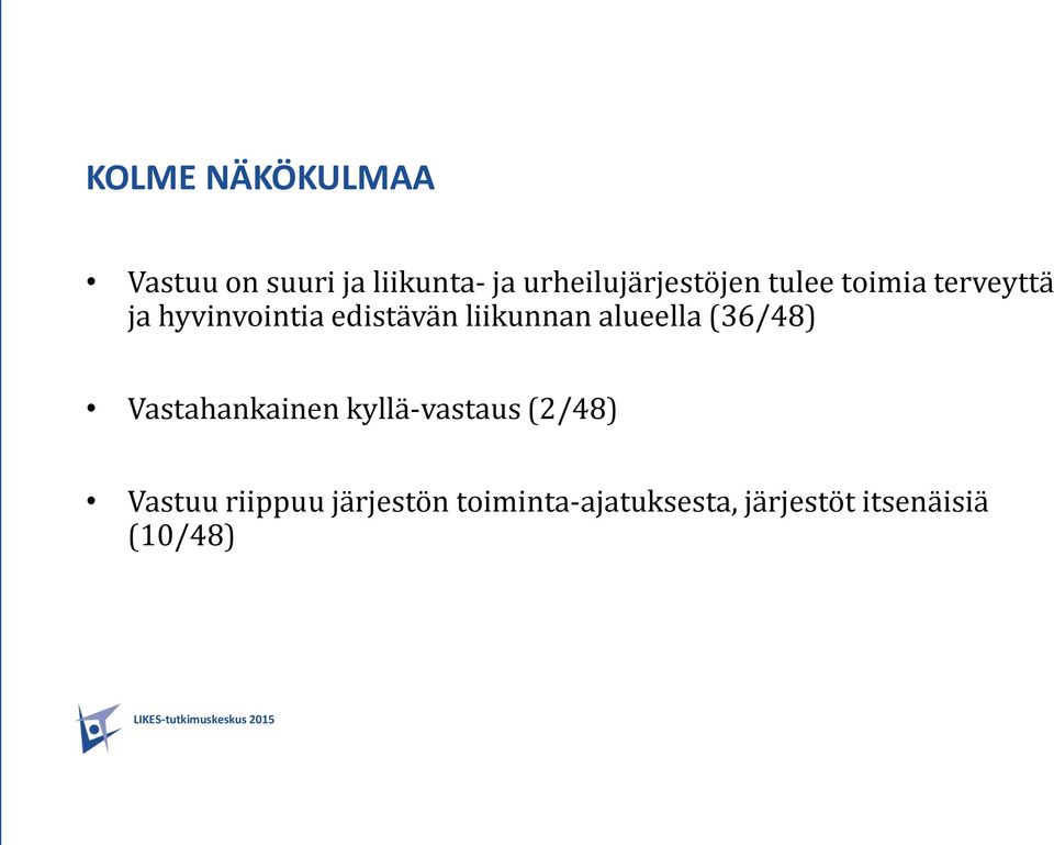 edistävän liikunnan alueella (36/48) Vastahankainen