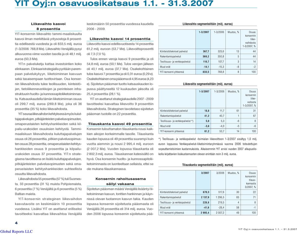 Elinkaaristrategialla pyritään parempaan palvelukykyyn, liiketoiminnan kasvuun sekä tasaisempaan tuottovirtaan.