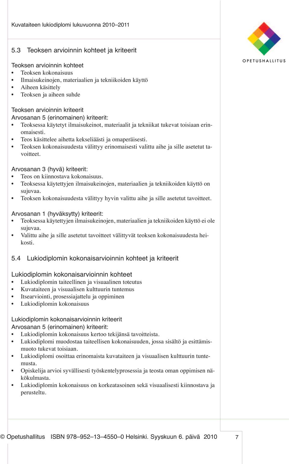 Teos käsittelee aihetta kekseliäästi ja omaperäisesti. Teoksen kokonaisuudesta välittyy erinomaisesti valittu aihe ja sille asetetut tavoitteet.