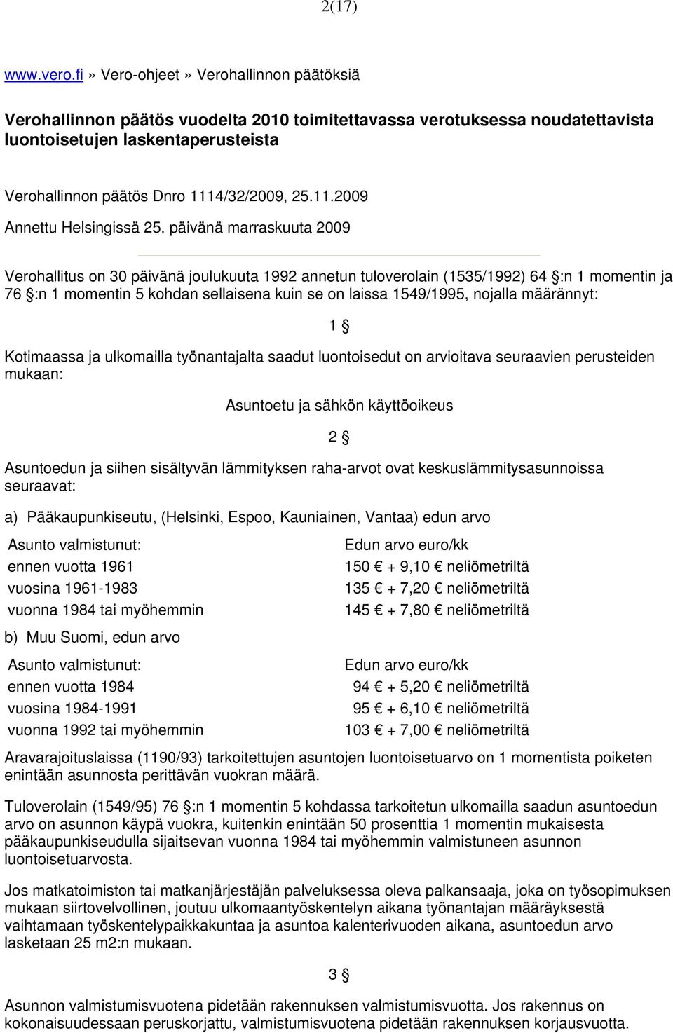 11.2009 Annettu Helsingissä 25.