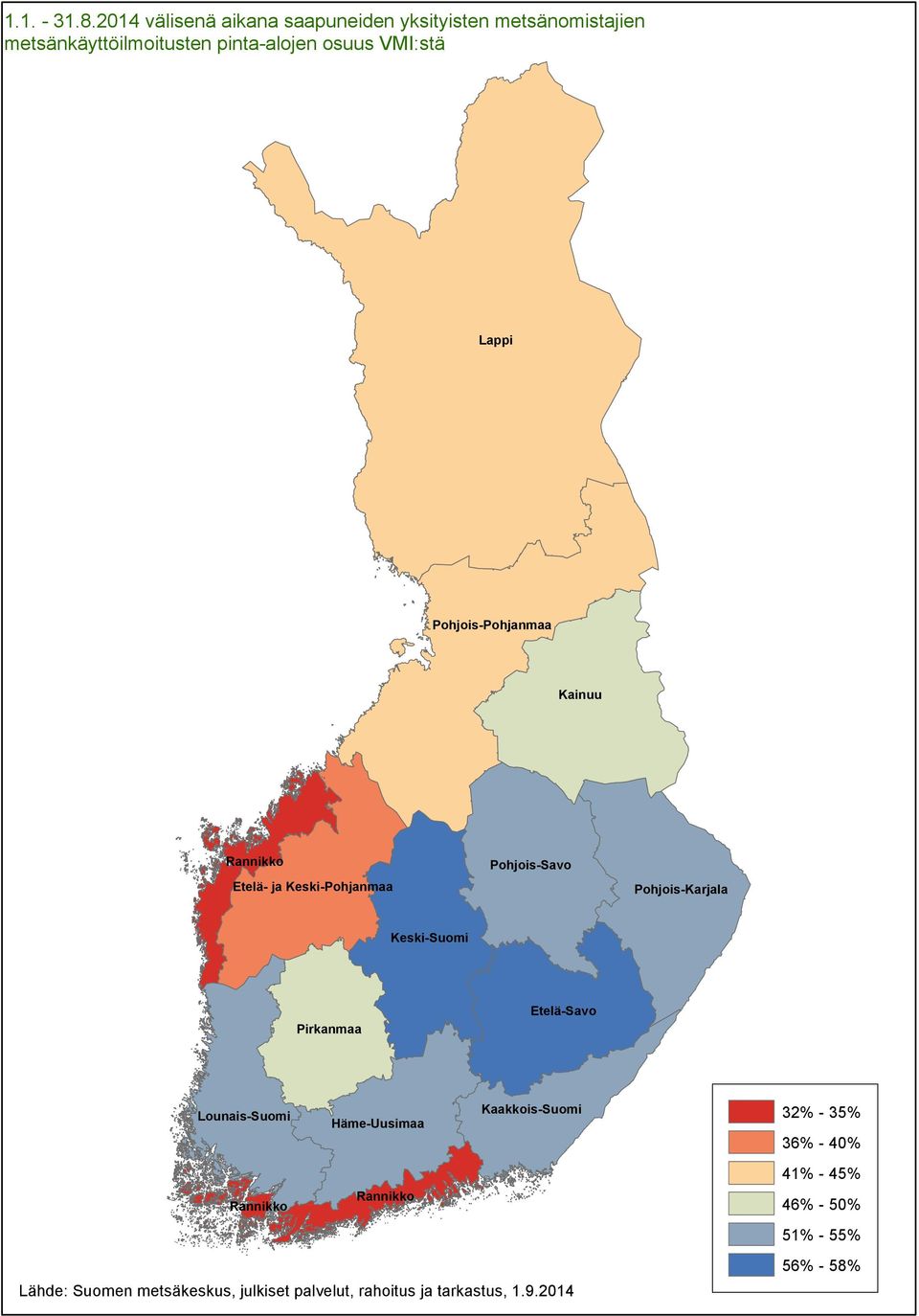 metsänomistajien metsänkäyttöilmoitusten