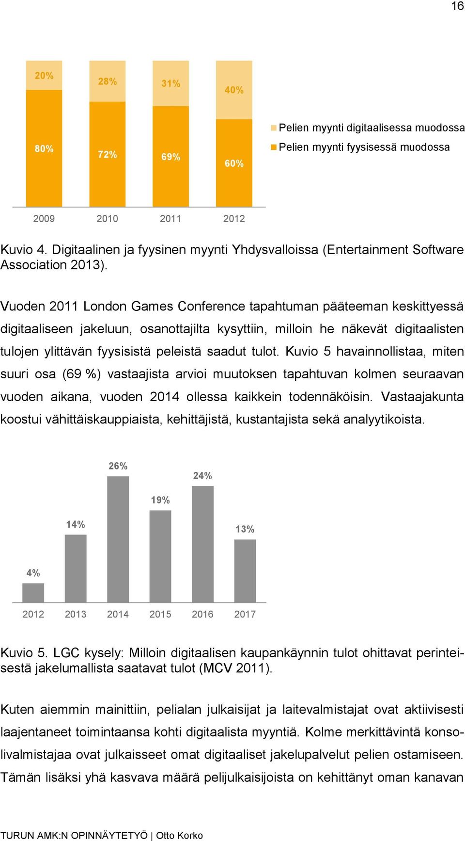 Vuoden 2011 London Games Conference tapahtuman pääteeman keskittyessä digitaaliseen jakeluun, osanottajilta kysyttiin, milloin he näkevät digitaalisten tulojen ylittävän fyysisistä peleistä saadut