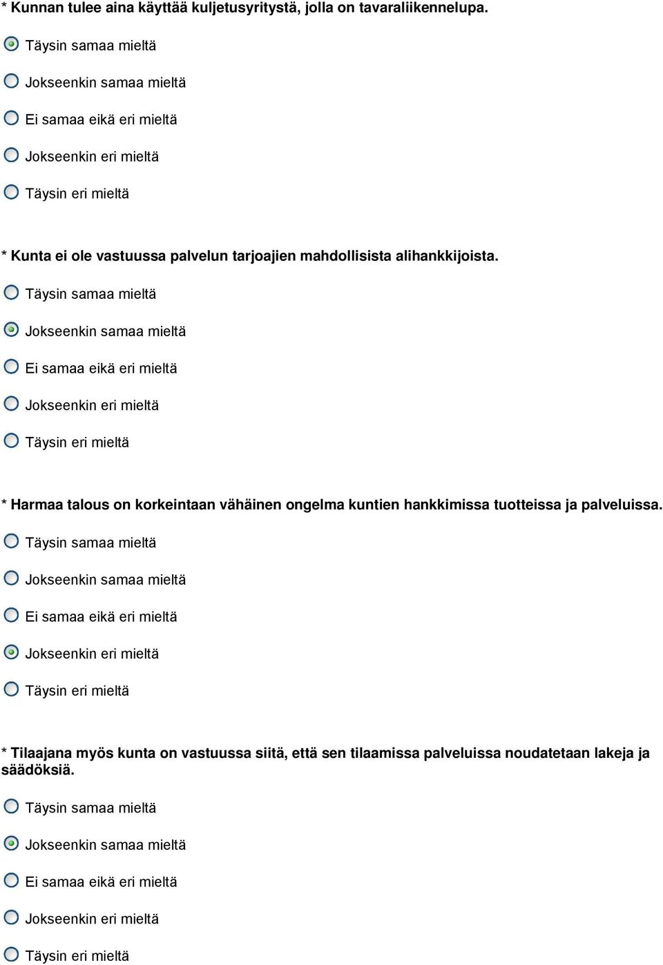* Harmaa talous on korkeintaan vähäinen ongelma kuntien hankkimissa tuotteissa ja