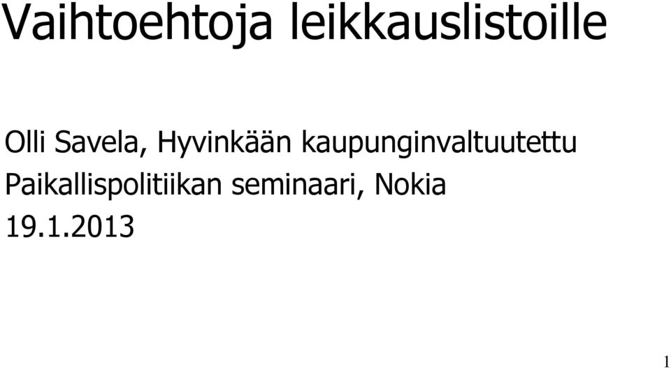 kaupunginvaltuutettu