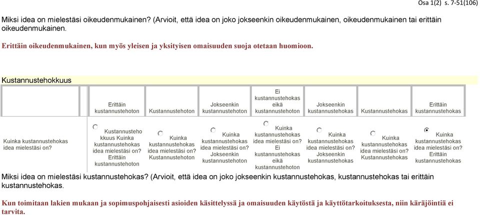 7-51(106) Kustaustehokkuus Kustaustehoto Kustaustehokas Kustausteho kkuus Kustaustehoto Kustaustehokas  Ku toimitaa