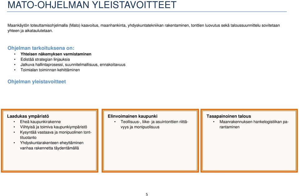 Ohjelman tarkoituksena on: Yhteisen näkemyksen varmistaminen Edistää strategian linjauksia Jatkuva hallintaprosessi, suunnitelmallisuus, ennakoitavuus Toimialan toiminnan kehittäminen