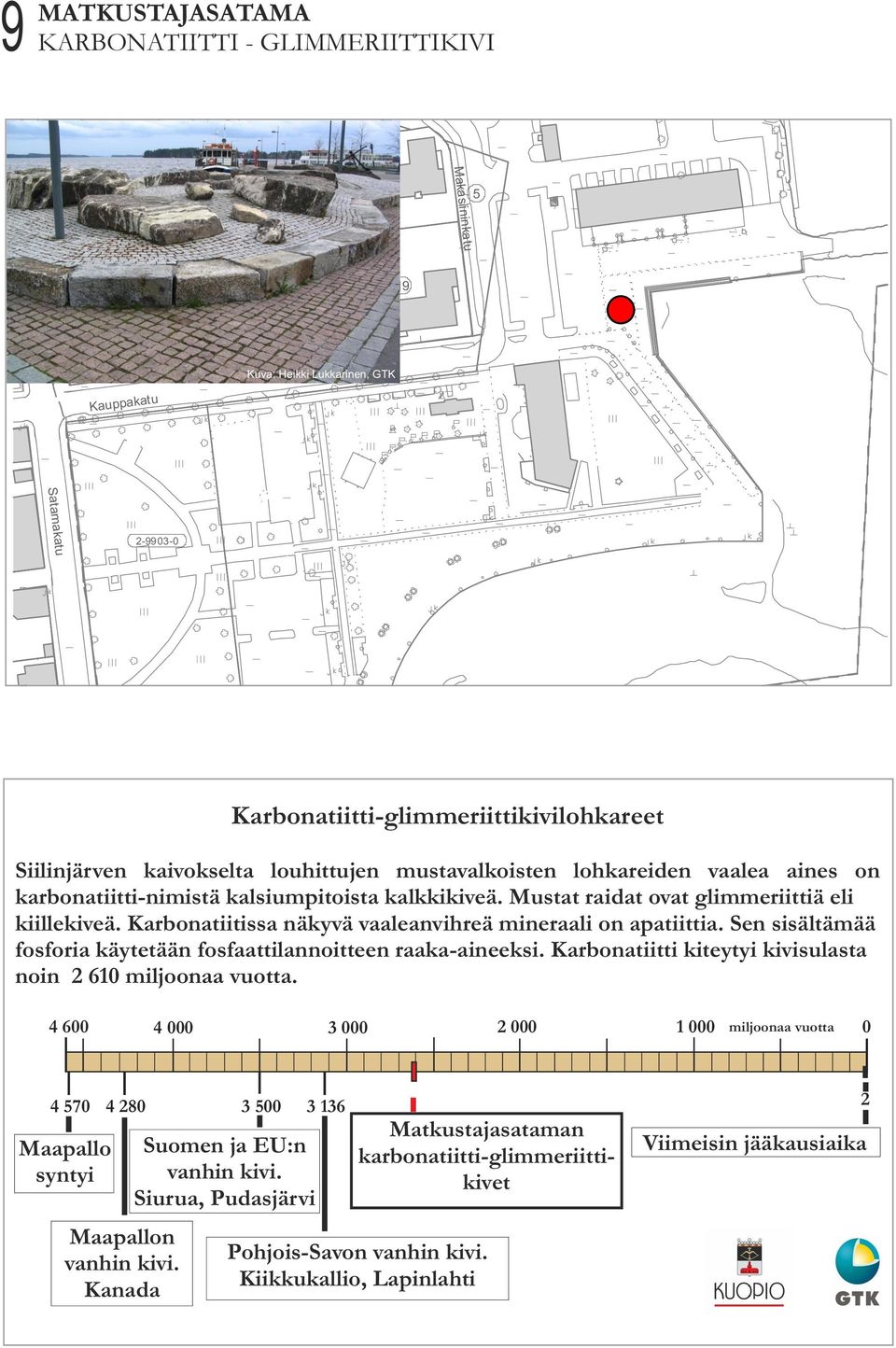 Mstt ridt ovt glimmeriittiä eli kiillekiveä. rbontiitiss näkyvä vlenvihreä merli on ptiitti.