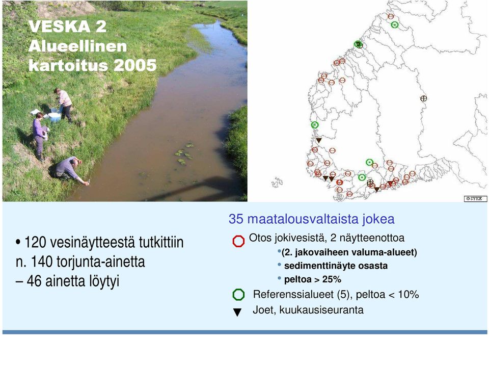 jokivesistä, 2 näytteenottoa (2.