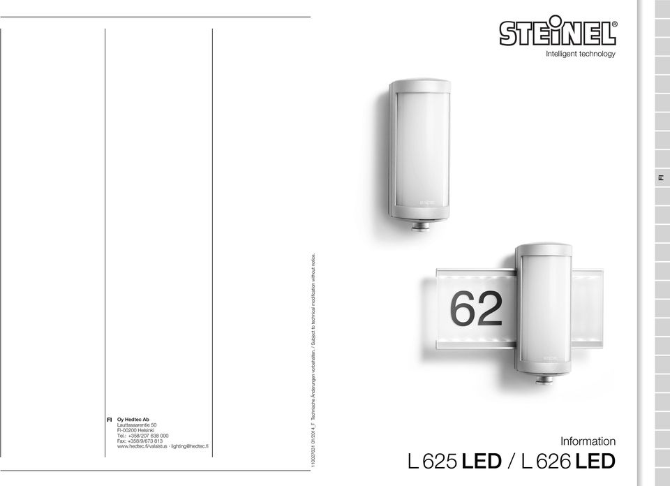 fi/valaistus lighting@hedtec.