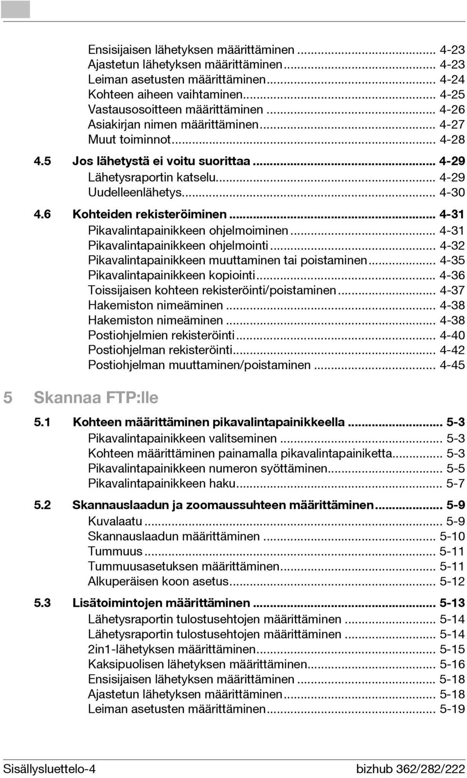 6 Kohteiden rekisteröiminen... 4-31 Pikavalintapainikkeen ohjelmoiminen... 4-31 Pikavalintapainikkeen ohjelmointi... 4-32 Pikavalintapainikkeen muuttaminen tai poistaminen.