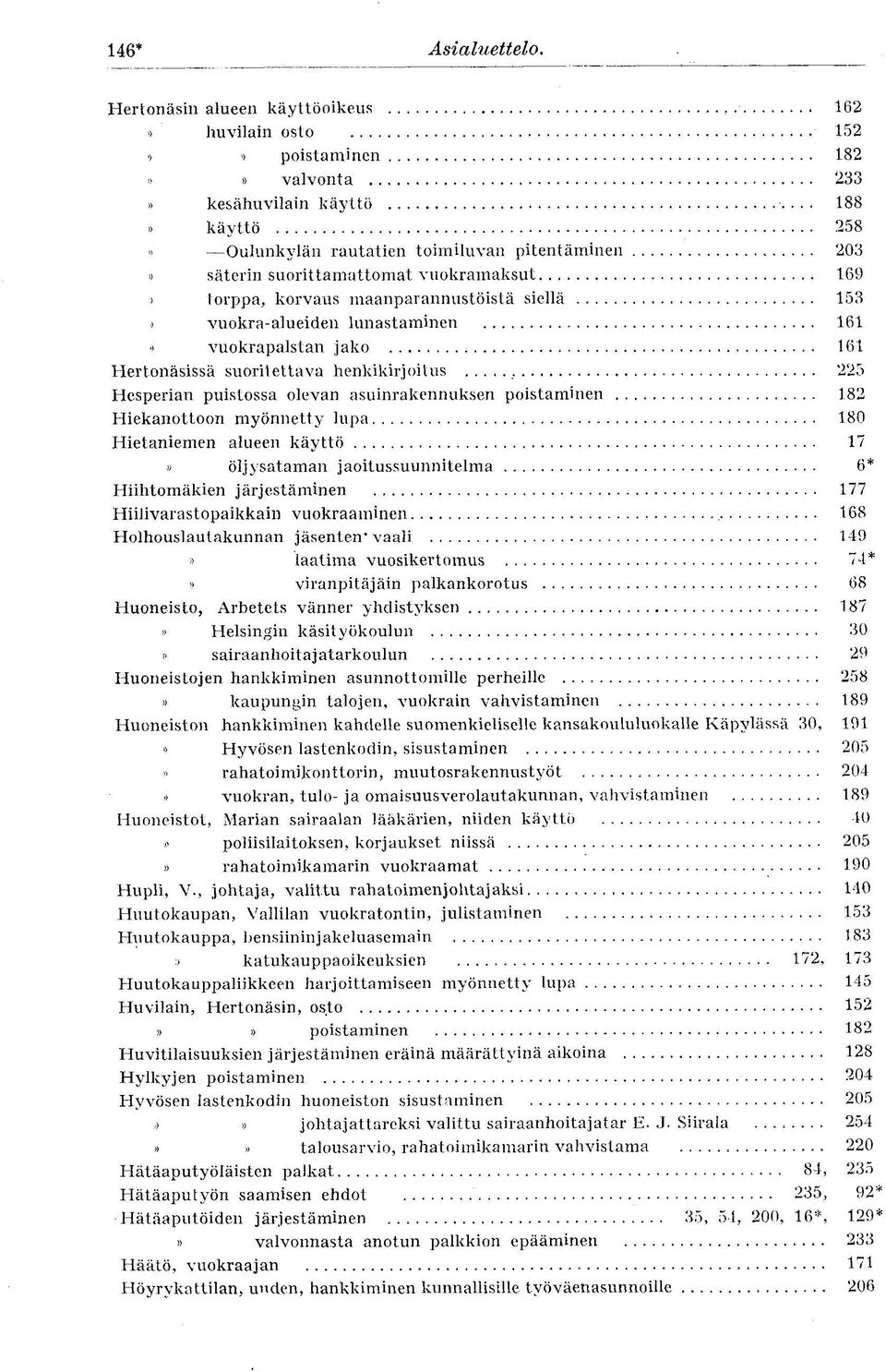 suorittamattomat vuokramaksut 169 > torppa, korvaus maanparannustöistä siellä 153 > vuokra-alueiden lunastaminen 161 vuokrapalstan jako 161 Hertonäsissä suoritettava henkikirjoitus 225 Hesperian