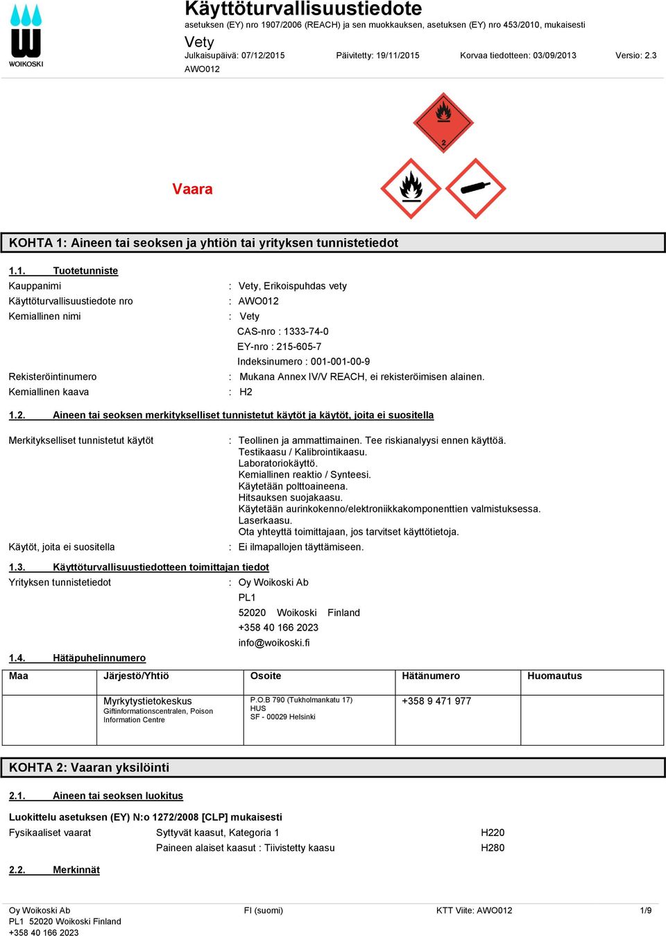 Versio: 2.3 AWO012