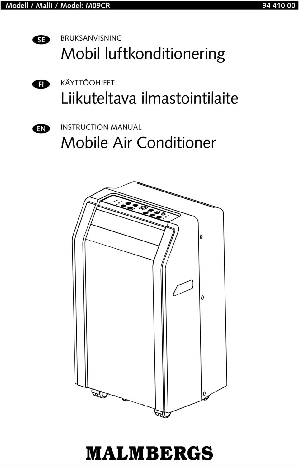 KÄYTTÖOHJEET Liikuteltava ilmastointilaite