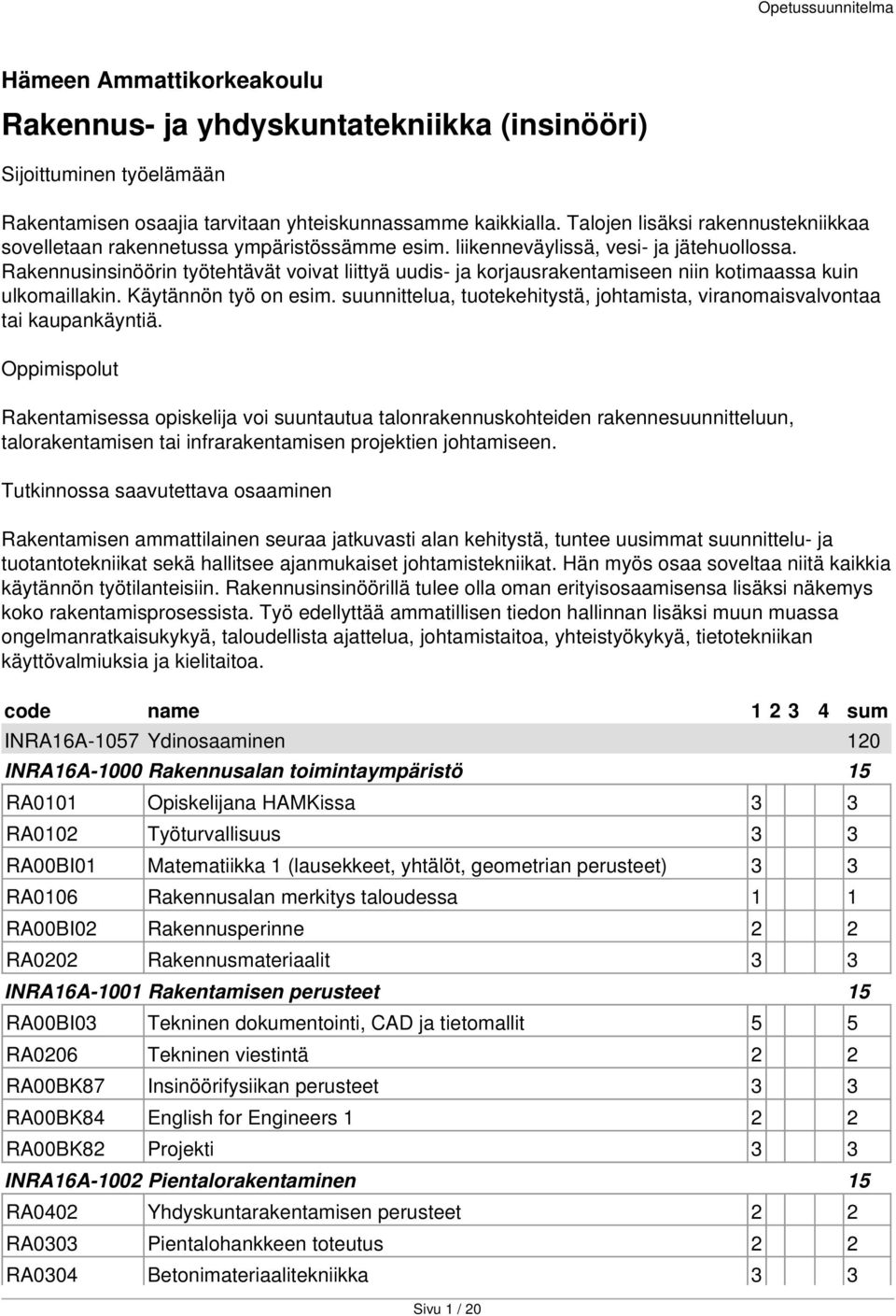 Rakennusinsinöörin työtehtävät voivat liittyä uudis- ja korjausrakentamiseen niin kotimaassa kuin ulkomaillakin. Käytännön työ on esim.