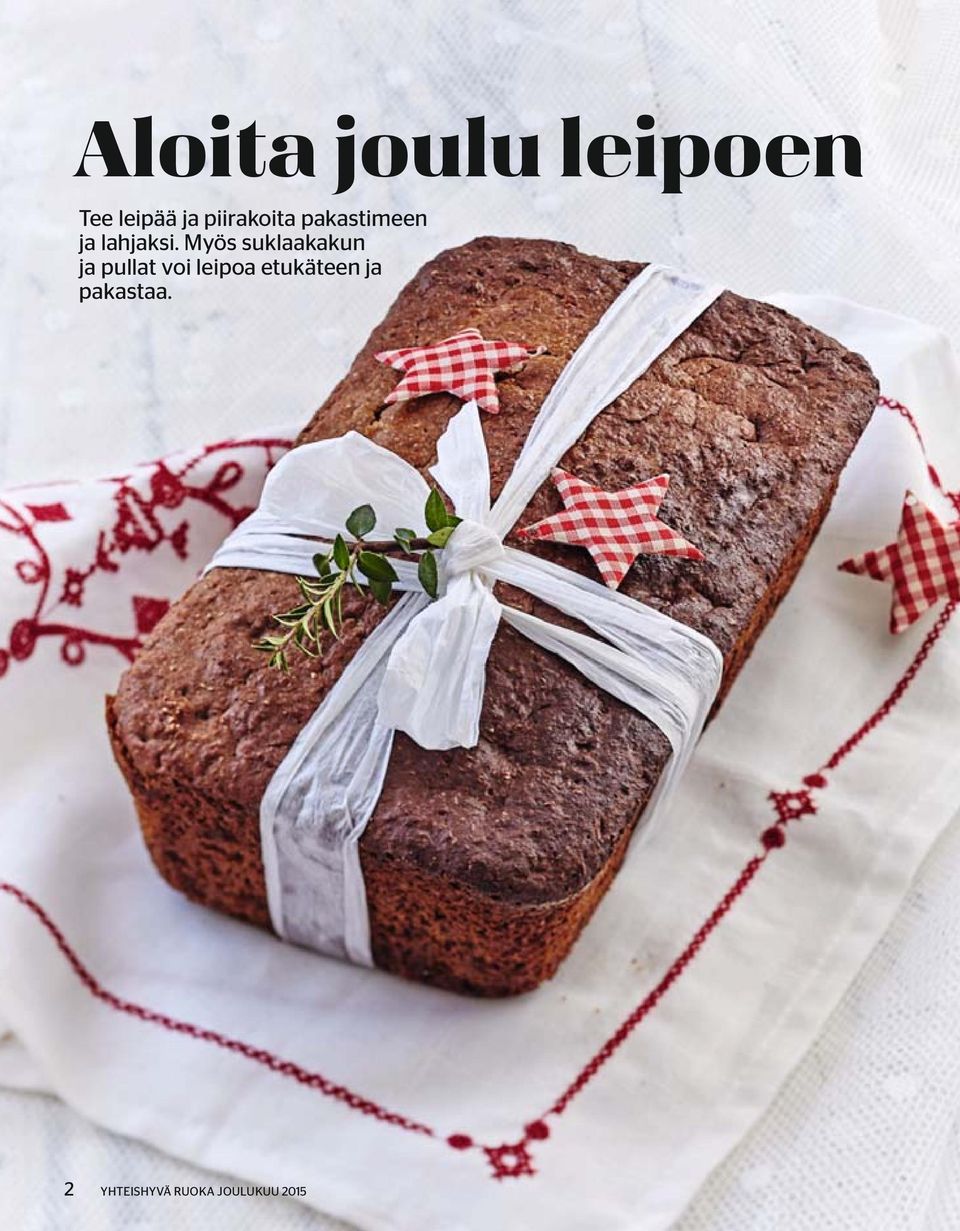 Myös suklaakakun ja pullat voi leipoa