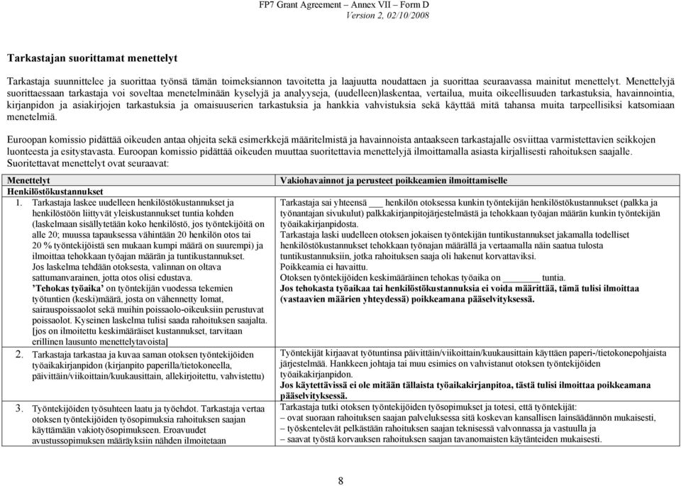tarkastuksia ja omaisuuserien tarkastuksia ja hankkia vahvistuksia sekä käyttää mitä tahansa muita tarpeellisiksi katsomiaan menetelmiä.
