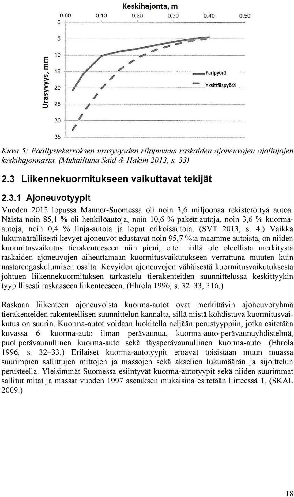 Näistä noin 85,1 % oli henkilöautoja, noin 10,6 % pakettiautoja, noin 3,6 % kuormaautoja, noin 0,4 % linja-autoja ja loput erikoisautoja. (SVT 2013, s. 4.