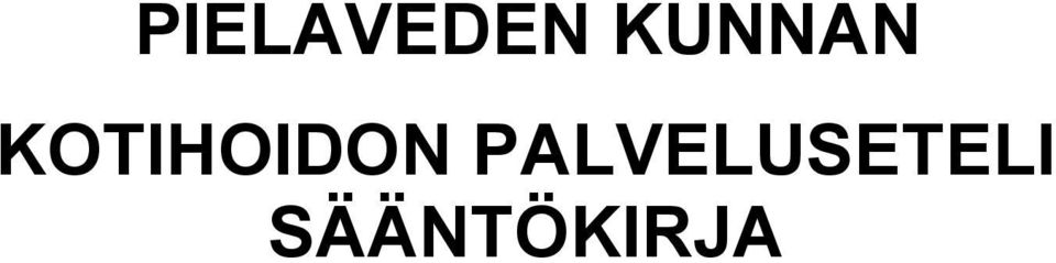 KOTIHOIDON
