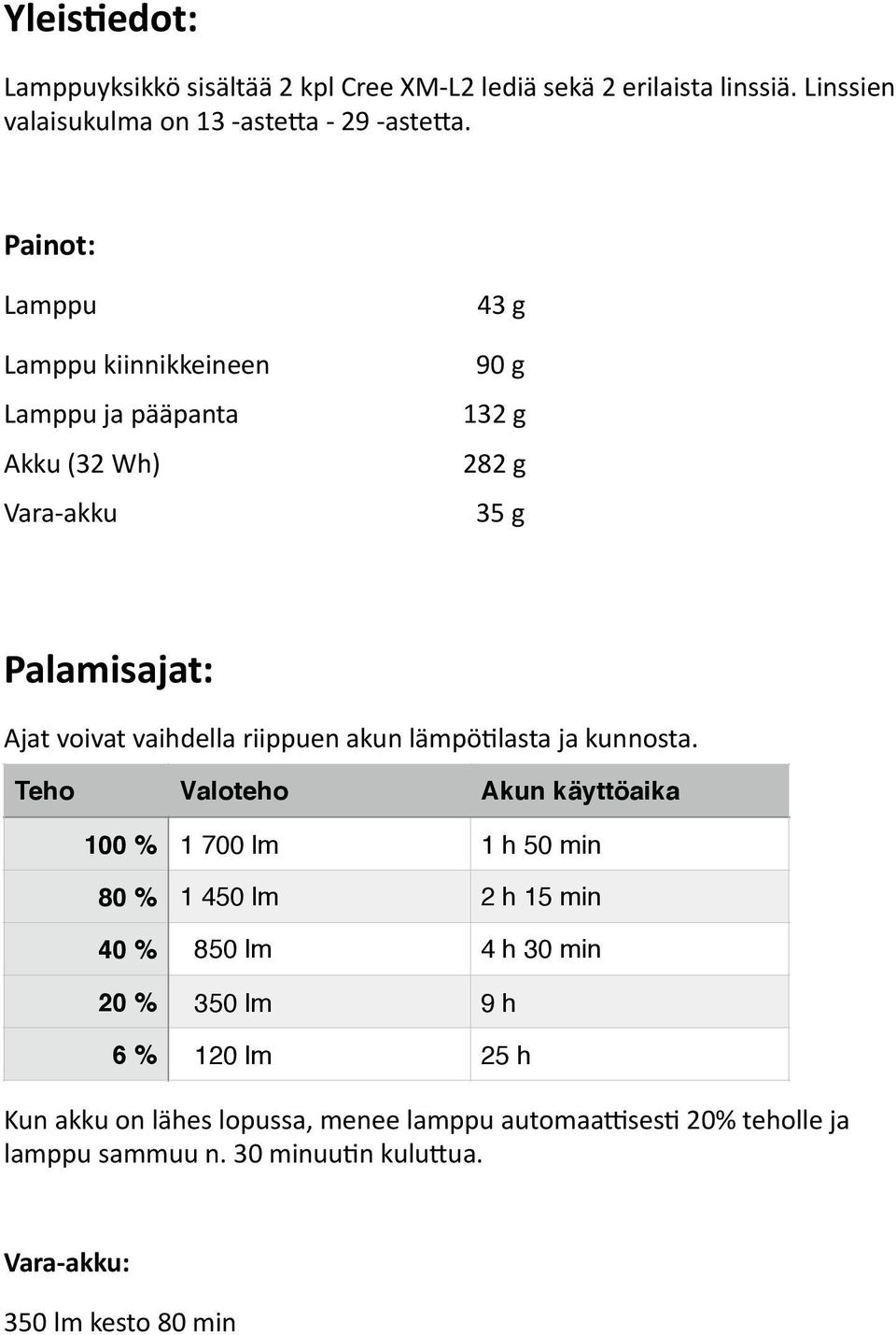 riippuen akun lämpöflasta ja kunnosta.