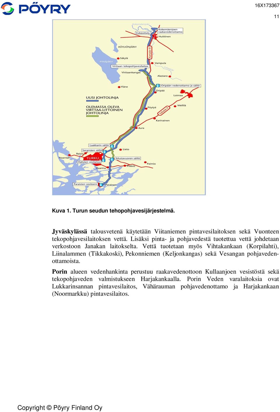 Vettä tuotetaan myös Vihtakankaan (Korpilahti), Liinalammen (Tikkakoski), Pekonniemen (Keljonkangas) sekä Vesangan pohjavedenottamoista.