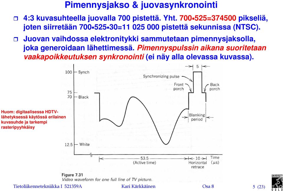 Juovan vaihdossa elekroniykki saueaan piennysjaksolla, joka generoidaan läheiessä.