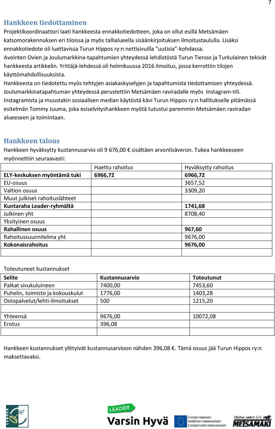 Avointen Ovien ja Joulumarkkina-tapahtumien yhteydessä lehdistöstä Turun Tienoo ja Turkulainen tekivät hankkeesta artikkelin.