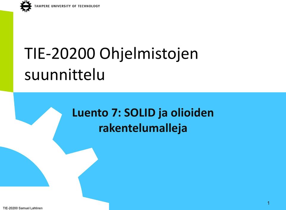 SOLID ja olioiden
