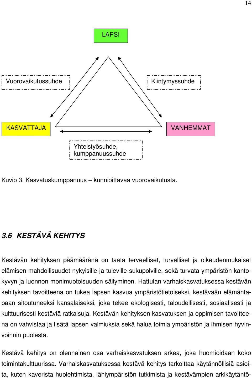 6 KESTÄVÄ KEHITYS Kestävän kehityksen päämääränä on taata terveelliset, turvalliset ja oikeudenmukaiset elämisen mahdollisuudet nykyisille ja tuleville sukupolville, sekä turvata ympäristön