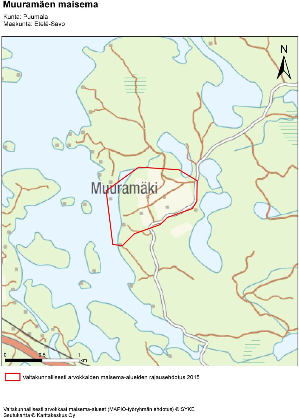 rajausehdotus 2015 Valtakunnallisesti arvokkaat