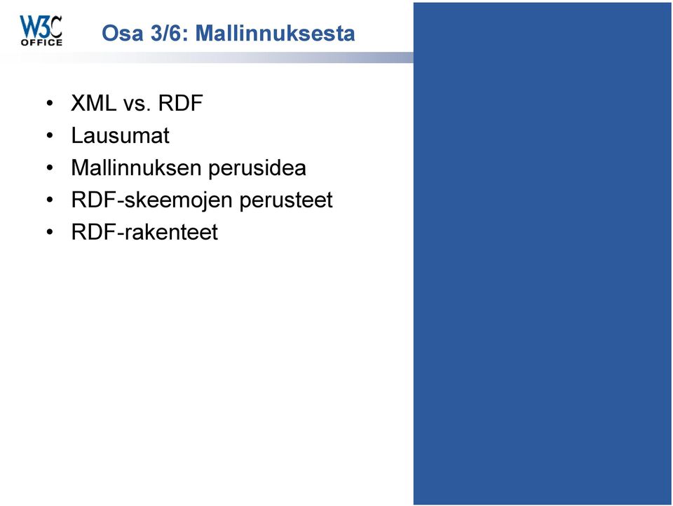 RDF Lausumat Mallinnuksen