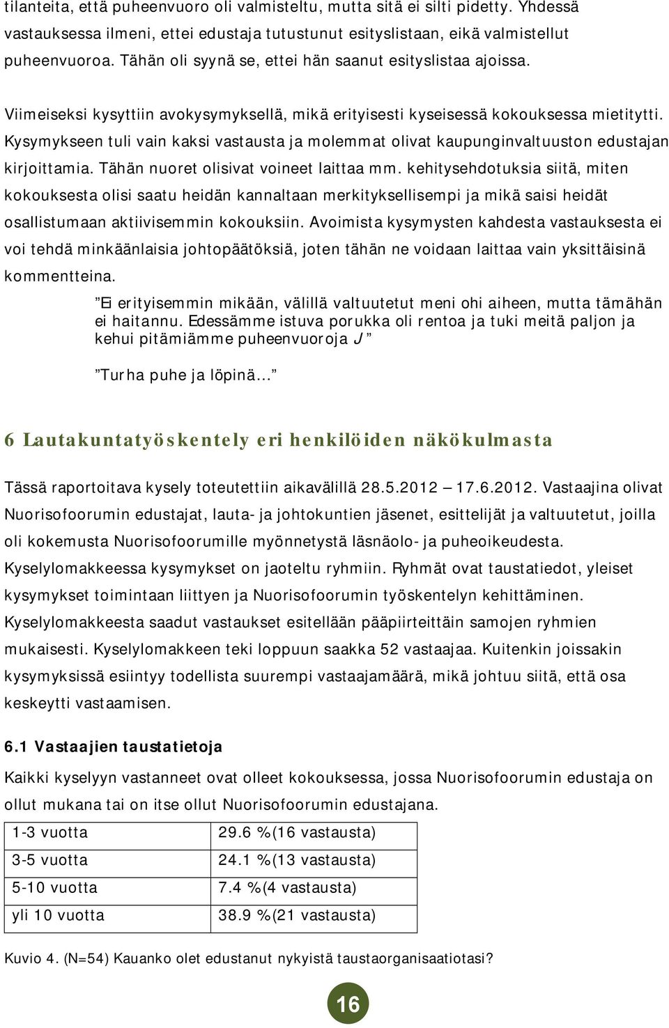 Kysymykseen tuli vain kaksi vastausta ja molemmat olivat kaupunginvaltuuston edustajan kirjoittamia. Tähän nuoret olisivat voineet laittaa mm.