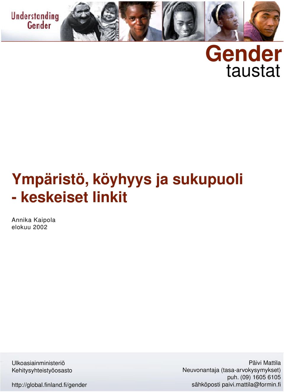 Kehitysyhteistyöosasto http://global.finland.