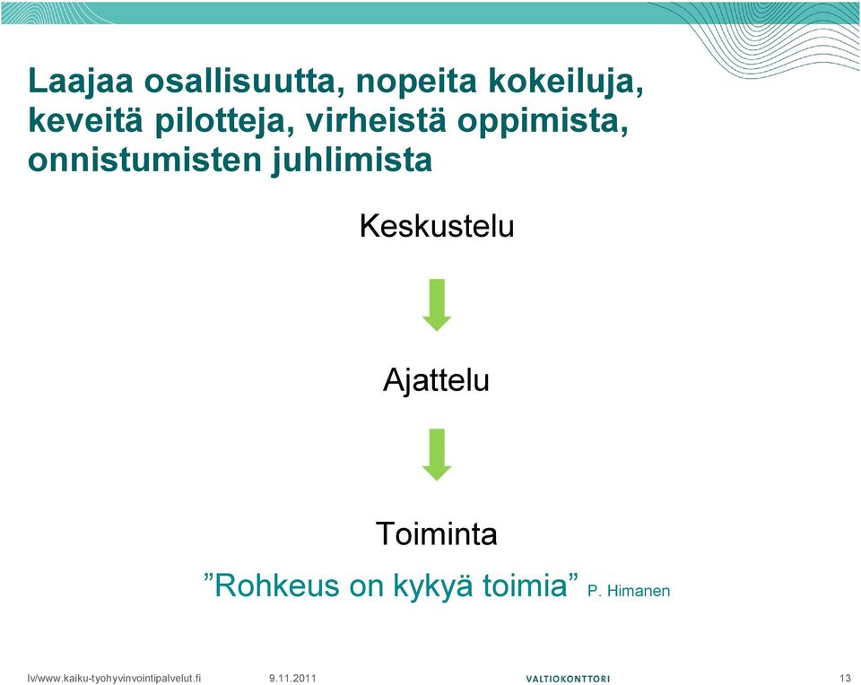 onnistumisten juhlimista Keskustelu