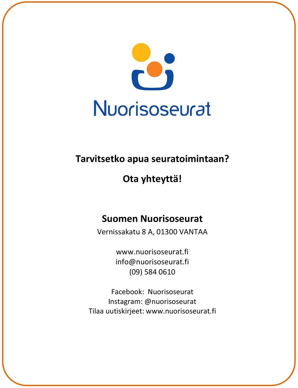 nuorisoseurat.fi info@nuorisoseurat.