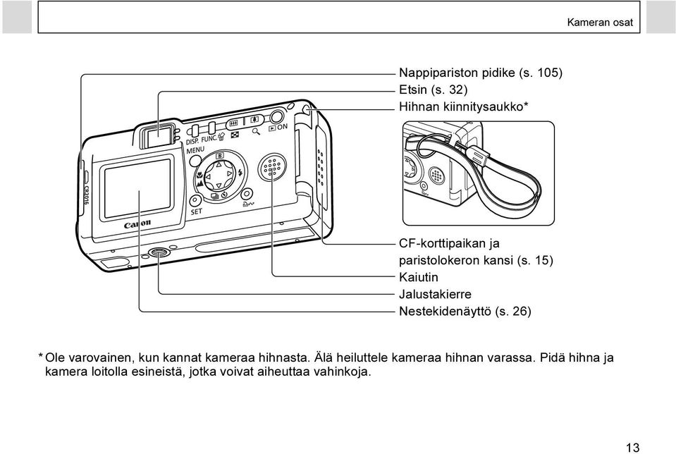 15) Kaiutin Jalustakierre Nestekidenäyttö (s.