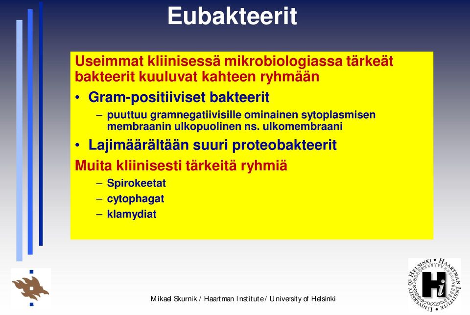 ominainen sytoplasmisen membraanin ulkopuolinen ns.