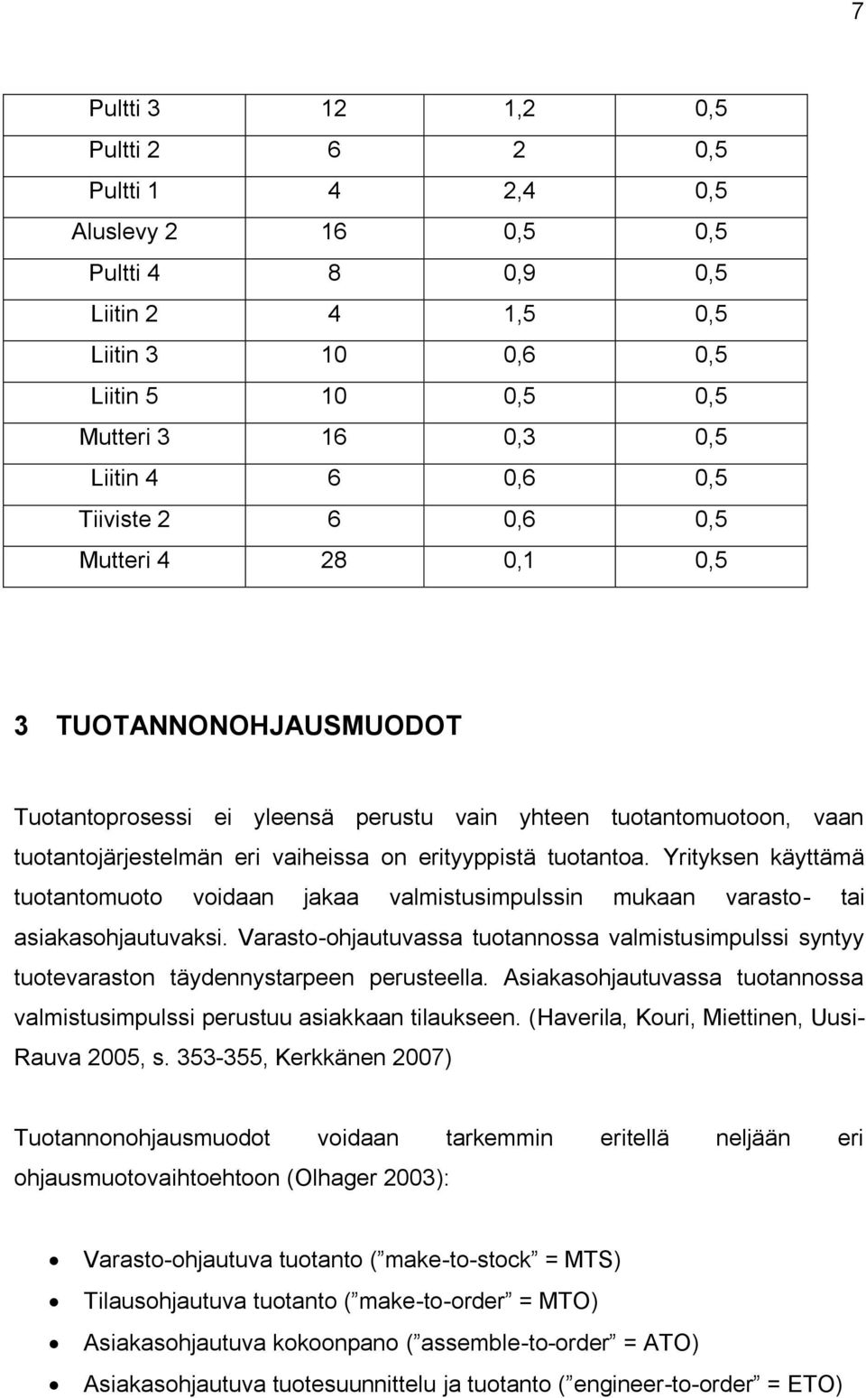 Yrityksen käyttämä tuotantomuoto voidaan jakaa valmistusimpulssin mukaan varasto- tai asiakasohjautuvaksi.