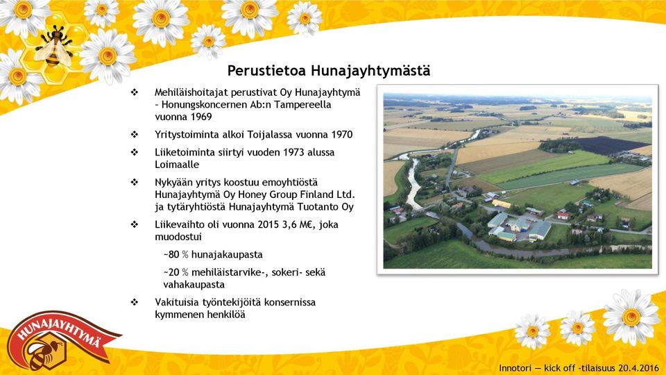 emoyhtiöstä Hunajayhtymä Oy Honey Group Finland Ltd.