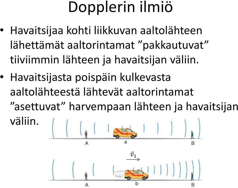 havaitsijan väliin.