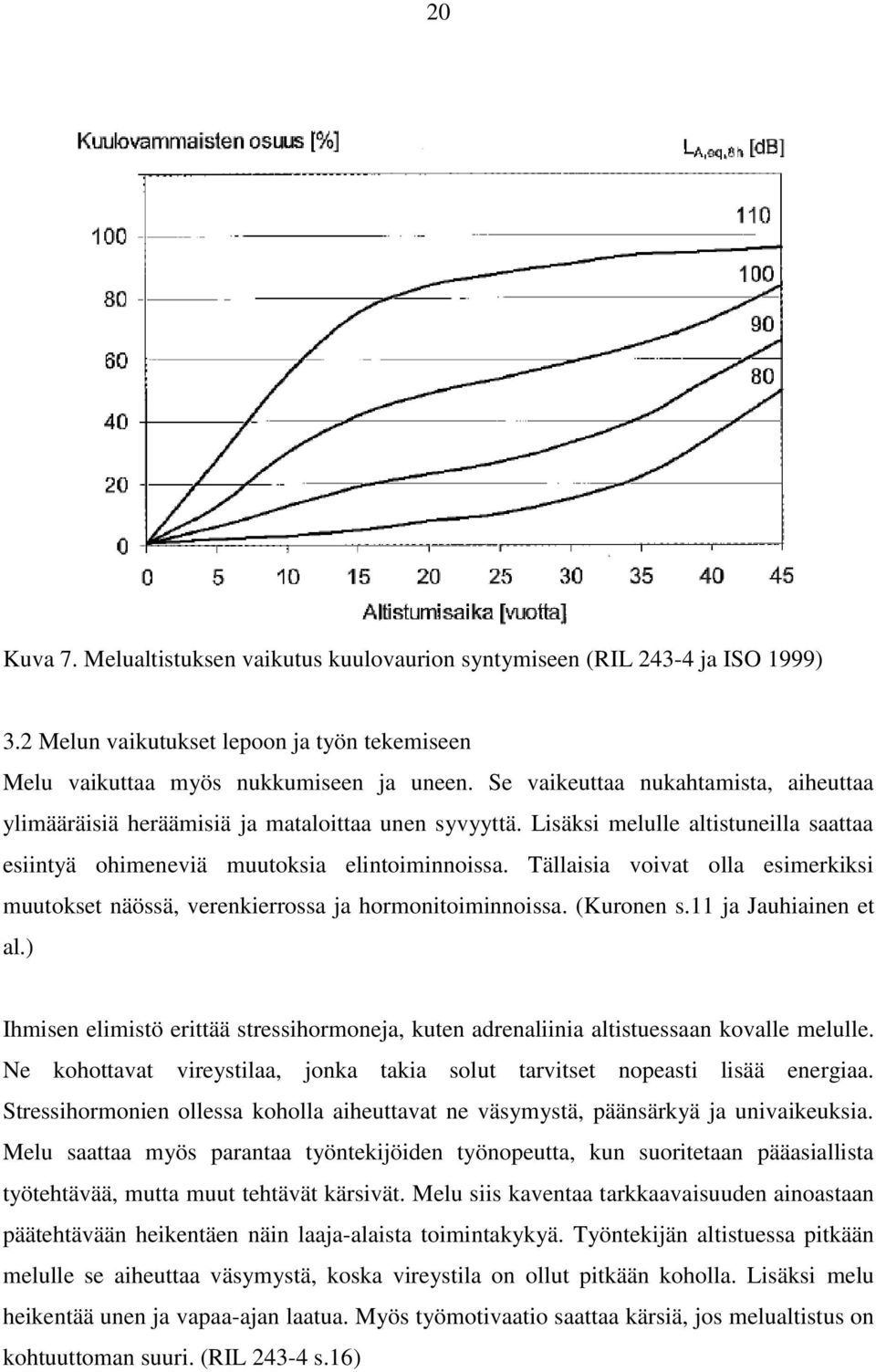 Tällaisia voivat olla esimerkiksi muutokset näössä, verenkierrossa ja hormonitoiminnoissa. (Kuronen s.11 ja Jauhiainen et al.