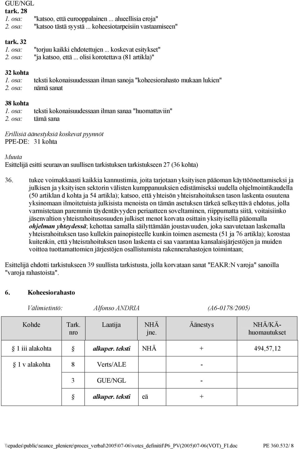 osa: teksti kokonaisuudessaan ilman sanaa "huomattaviin" 2.