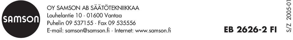 535556 E-mail: samson@samson.
