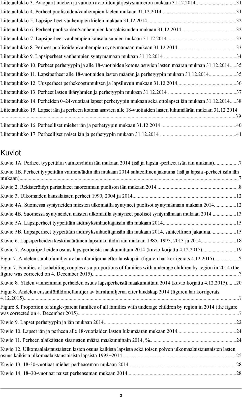 mukaan 0 Liitetaulukko 9 Lapsiperheet vanhempien syntymämaan mukaan 0 Liitetaulukko 0 Perheet perhetyypin ja alle 8vuotiaiden kotona asuvien lasten määrän mukaan 0 Liitetaulukko Lapsiperheet alle