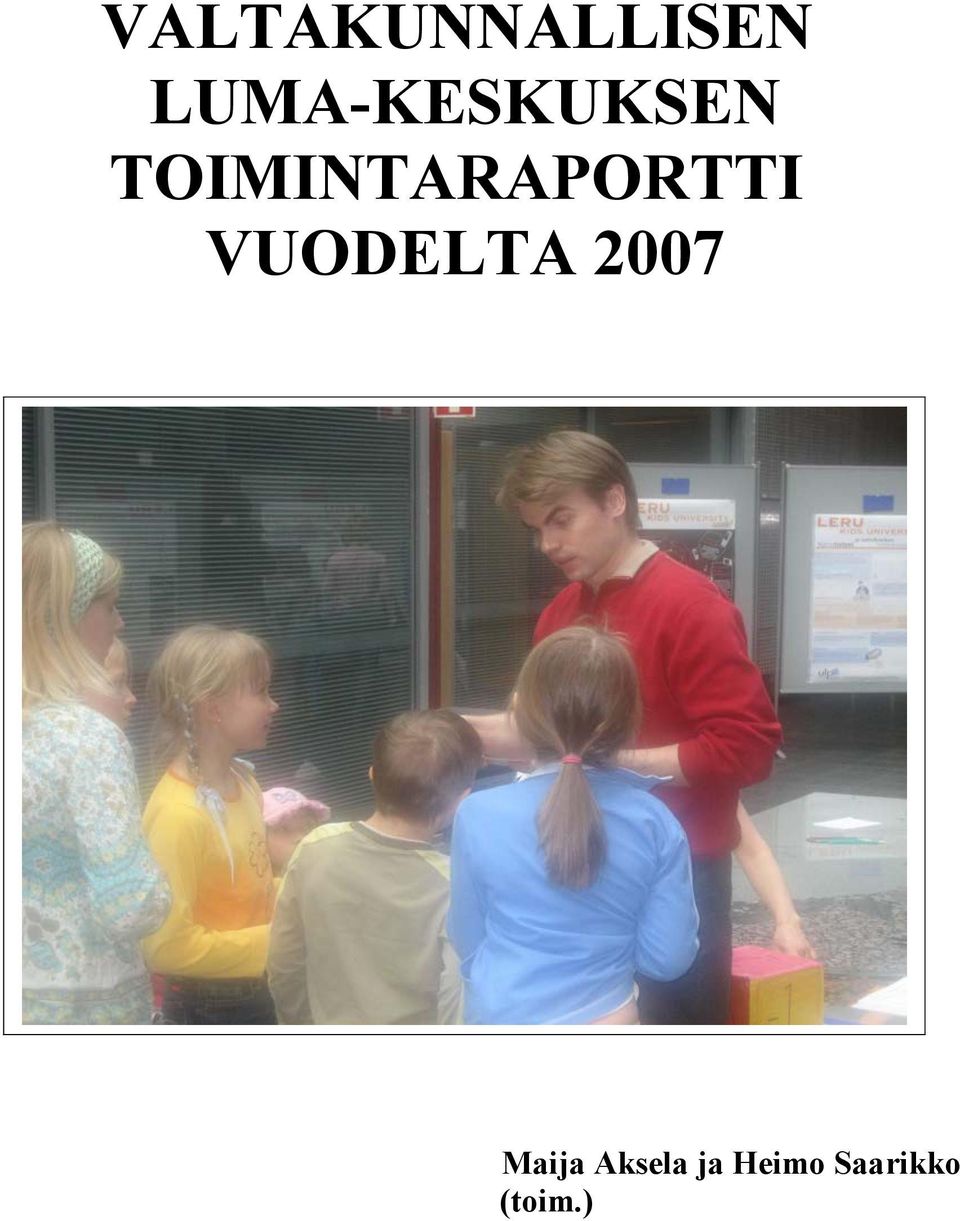 TOIMINTARAPORTTI VUODELTA