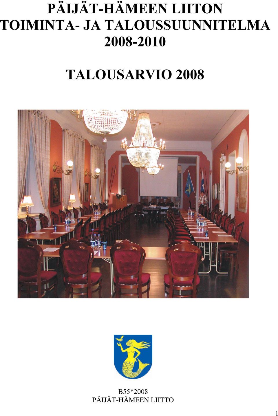 TALOUSSUUNNITELMA 2008-2010