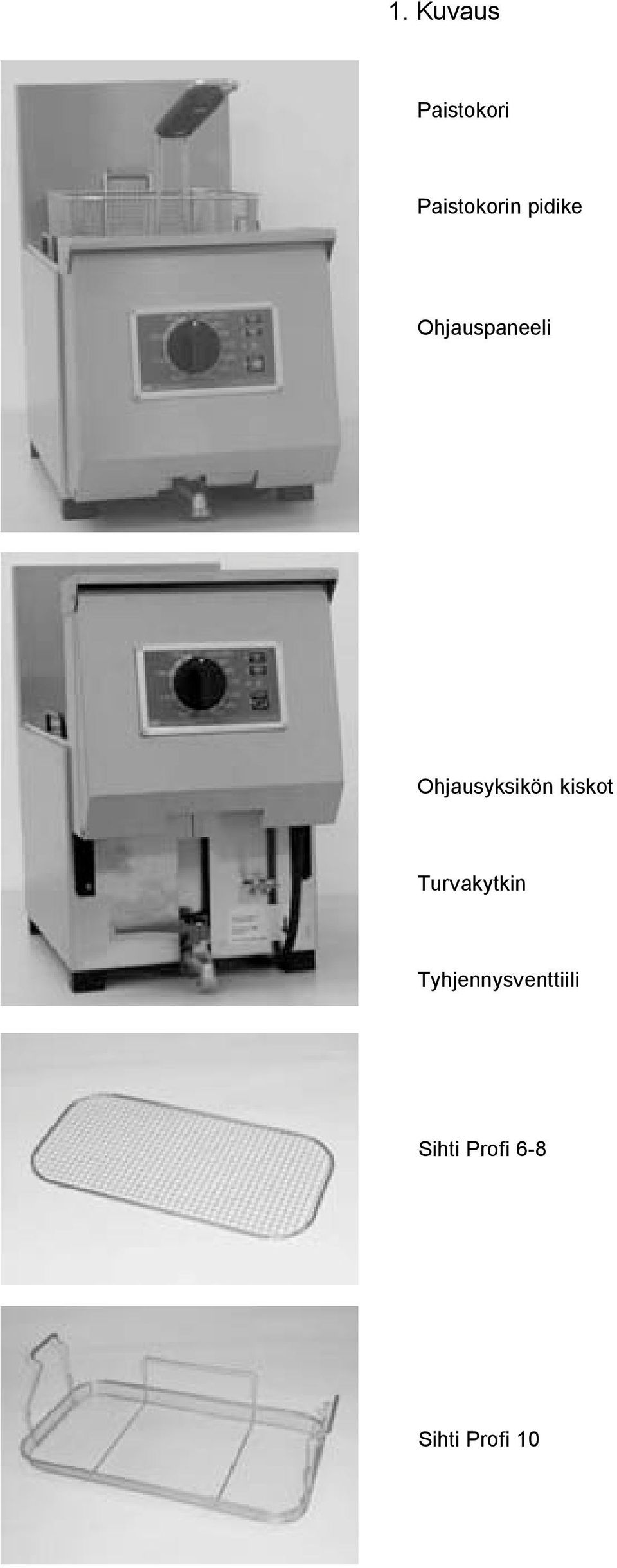 Ohjausyksikön kiskot Turvakytkin