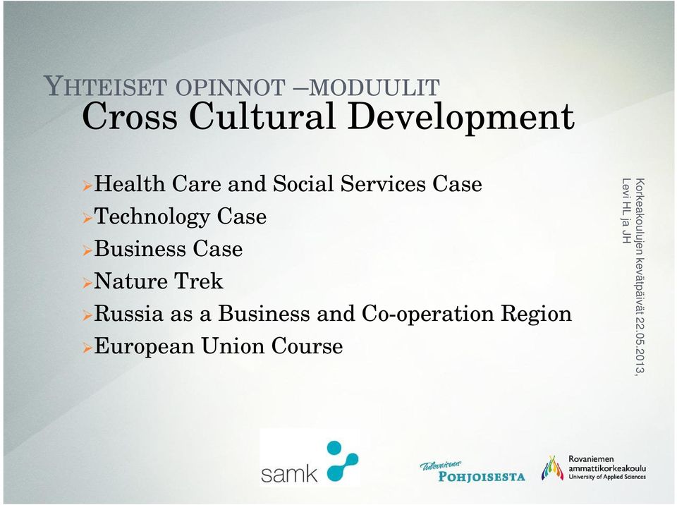 Technology Case Business Case Nature Trek Russia