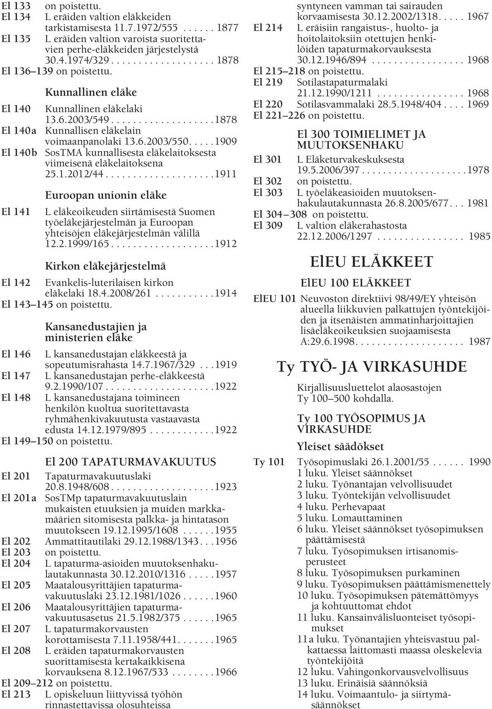 ....1909 El 140b SosTMA kunnallisesta eläkelaitoksesta viimeisenä eläkelaitoksena 25.1.2012/44.