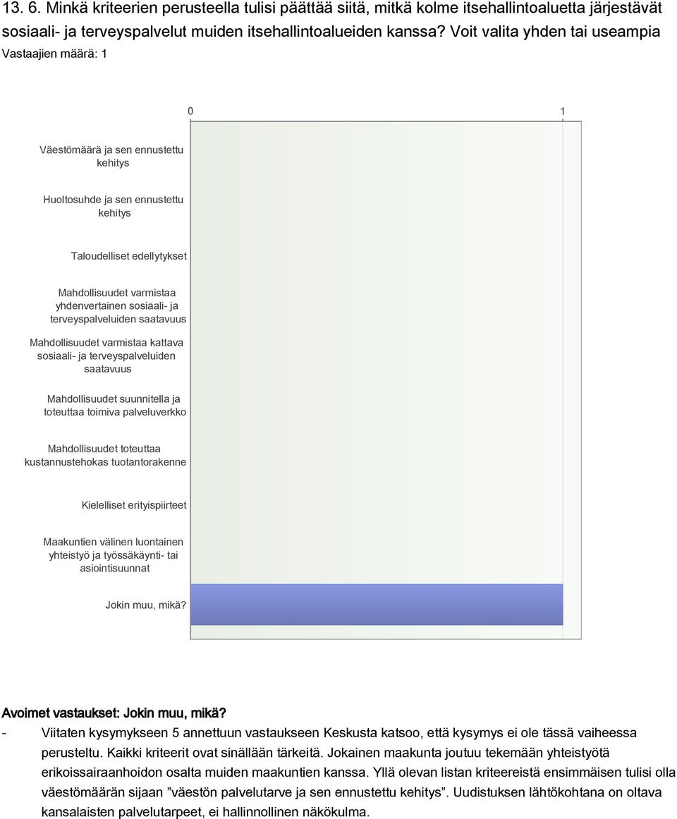 terveyspalveluiden saatavuus Mahdollisuudet varmistaa kattava sosiaali- ja terveyspalveluiden saatavuus Mahdollisuudet suunnitella ja toteuttaa toimiva palveluverkko Mahdollisuudet toteuttaa