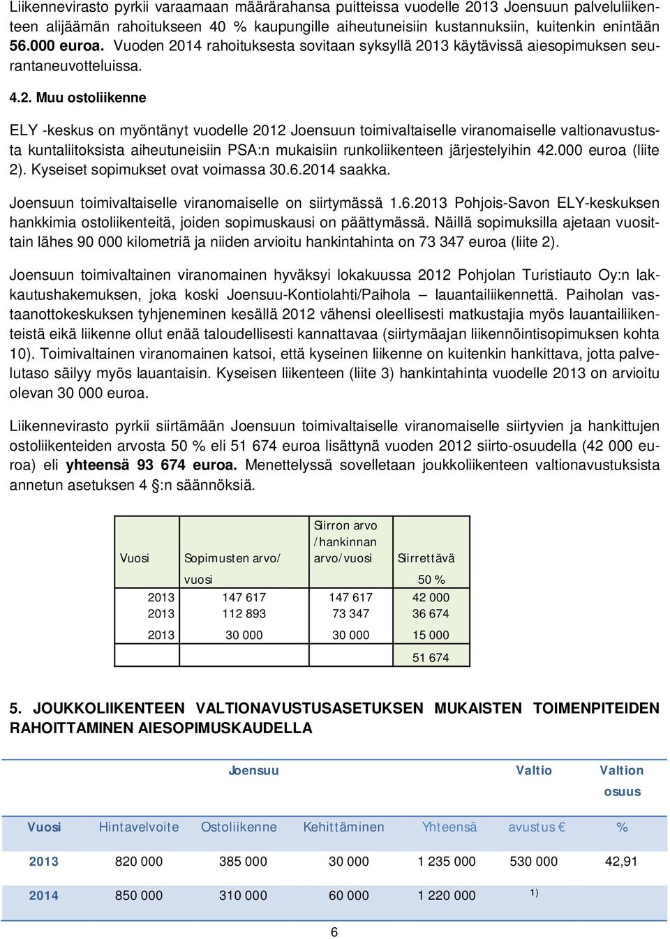 14 rahoituksesta sovitaan syksyllä 20